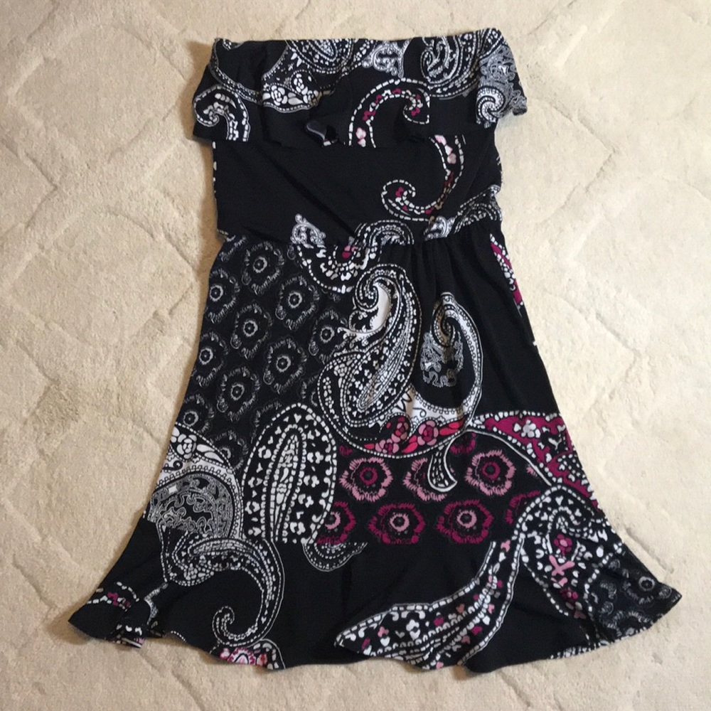 Black & White Paisley Dress